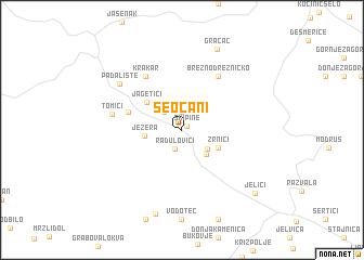 map of Seočani