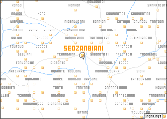 map of Séozanbiani