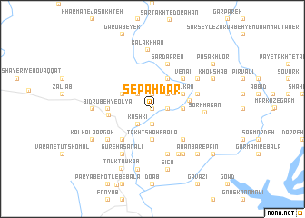 map of Sepahdār