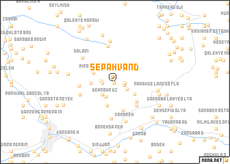 map of Sepahvand
