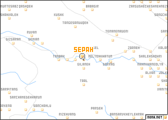 map of Sepāh