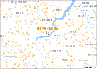 map of Šepak Donji