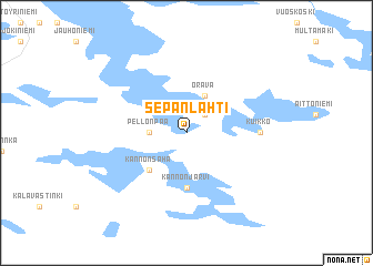 map of Sepanlahti