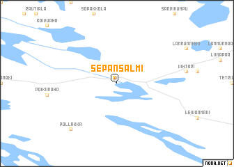 map of Sepansalmi