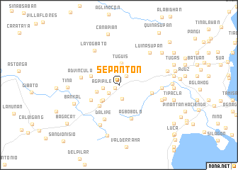 map of Sepanton