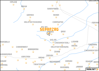 map of Separzād