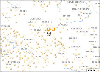 map of (( Šepci ))