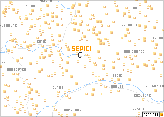 map of Šepići