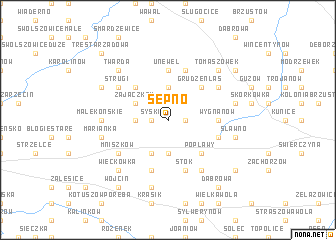 map of Sępno