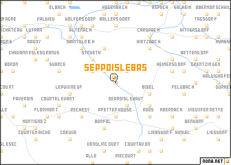 map of Seppois-le-Bas