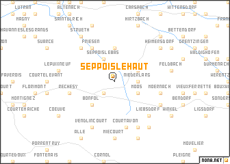 map of Seppois-le-Haut