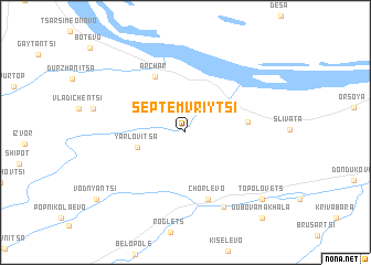 map of Septemvriytsi