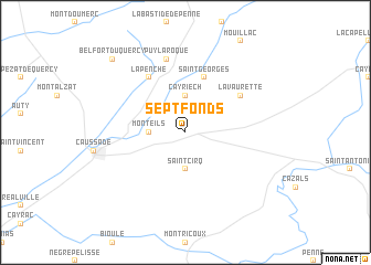 map of Septfonds