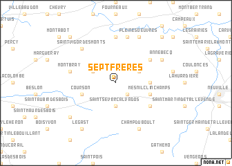 map of Sept-Frères