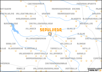 map of Sepúlveda