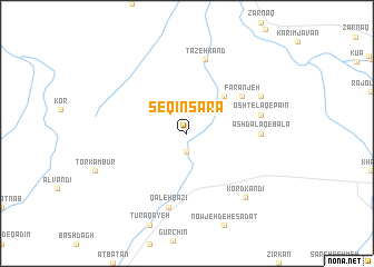 map of Seqīn Sarā