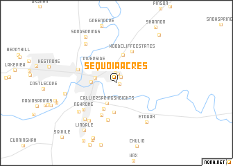 map of Sequoia Acres