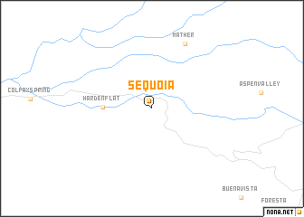 map of Sequoia