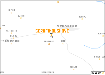 map of Serafimovskoye