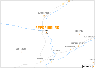 map of Serafimovsk