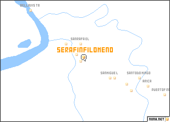 map of Serafín Filomeno