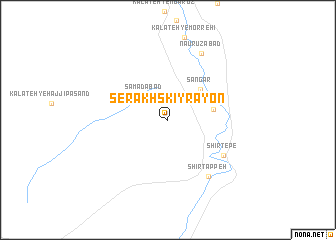 map of Serakhskiy Rayon