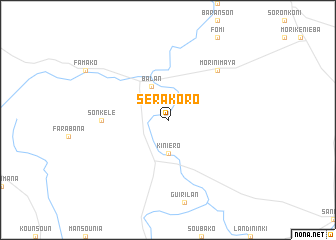 map of Sérakoro