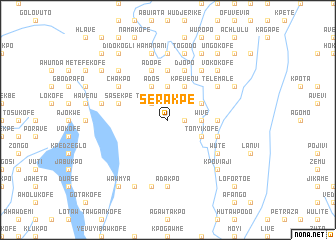 map of Serakpe