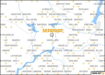 map of Sérandon