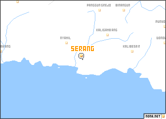 map of Serang