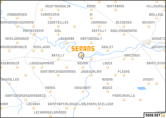 map of Sérans