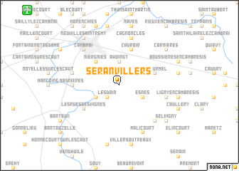 map of Séranvillers