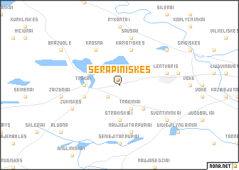 map of Serapiniškės