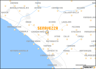 map of Seravezza