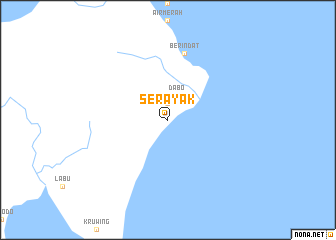 map of Serayak