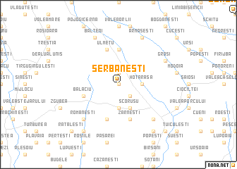 map of Şerbăneşti