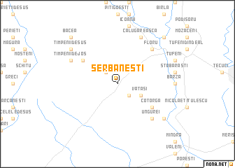 map of Şerbăneşti