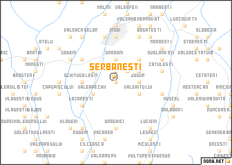 map of Şerbăneşti