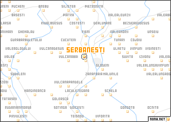 map of Şerbăneşti