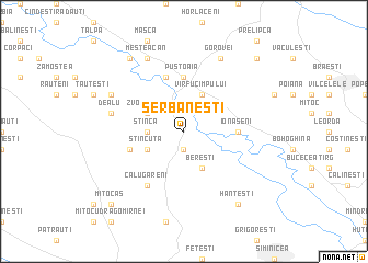 map of Şerbăneşti