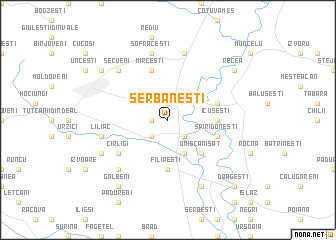 map of Şerbăneşti