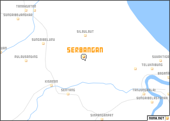 map of Serbangan