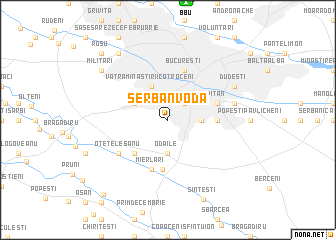 map of Şerban Vodă