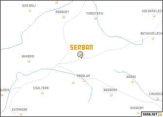 map of Serban