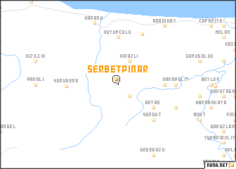 map of Şerbetpınar