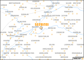 map of Serbinai