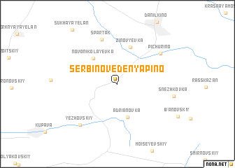 map of Serbino-Vedenyapino