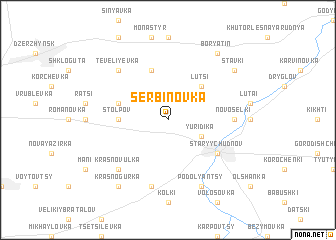 map of Serbinovka