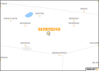 map of Serbinovka