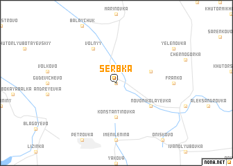 map of Serbka